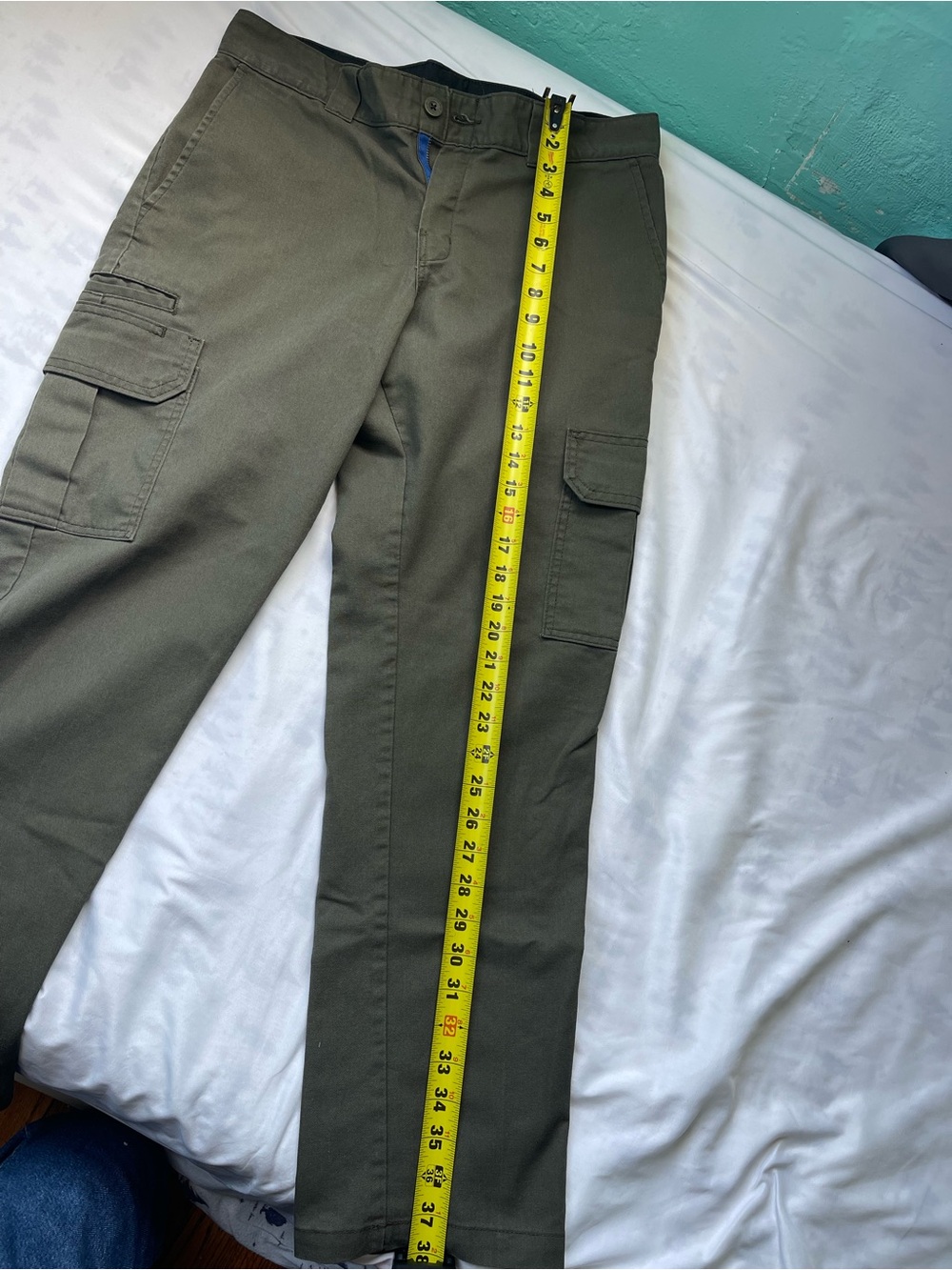Dickies Men's Olive Green Cargo Work Pants - Picture 9 of 10